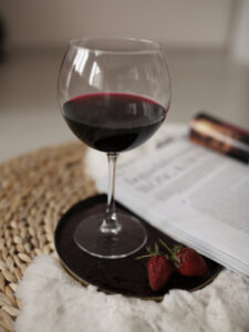 Verre de vin rouge Listrac-Médoc 